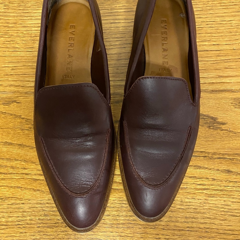 COPY - Burgundy Everlane Modern Loafer